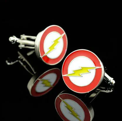 Promotion! Superhero Cuff Link retail superman ironman spiderman starwars captain flash green lanten batman 007 free shipping