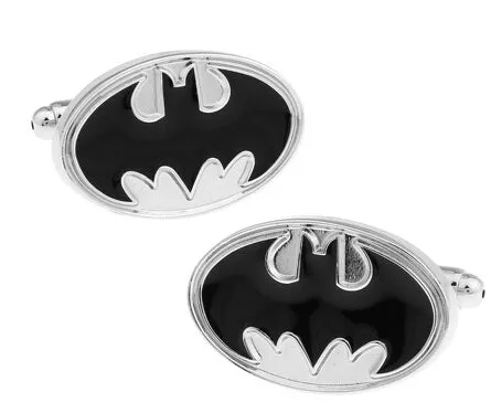 Promotion! Superhero Cuff Link retail superman ironman spiderman starwars captain flash green lanten batman 007 free shipping