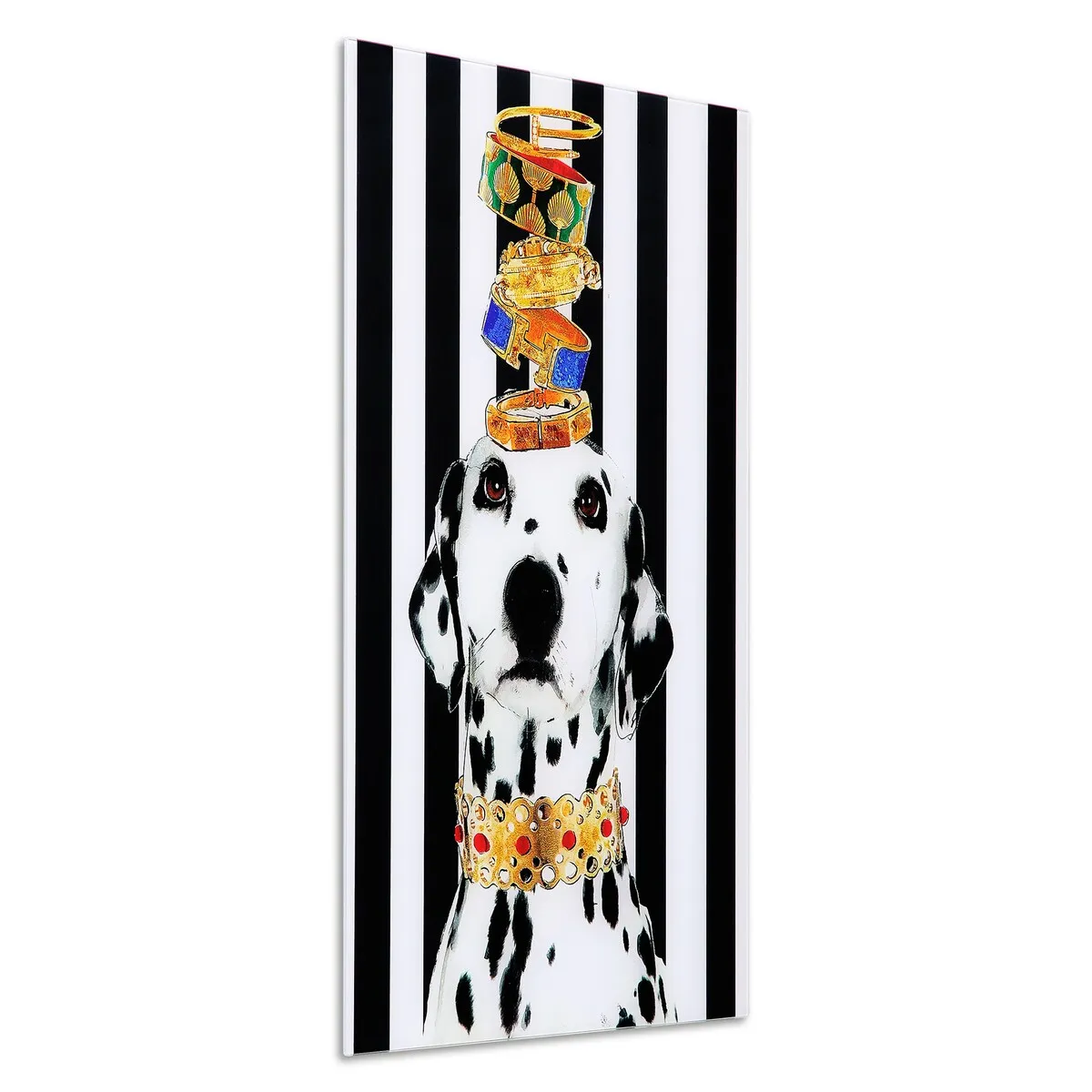"Lovely Jewels 2" Frameless Free Floating Tempered Glass Panel Graphic Wall Art