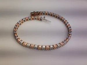 Radiant Brilliance: 10K 3.98-4.60CT D-Bracelet