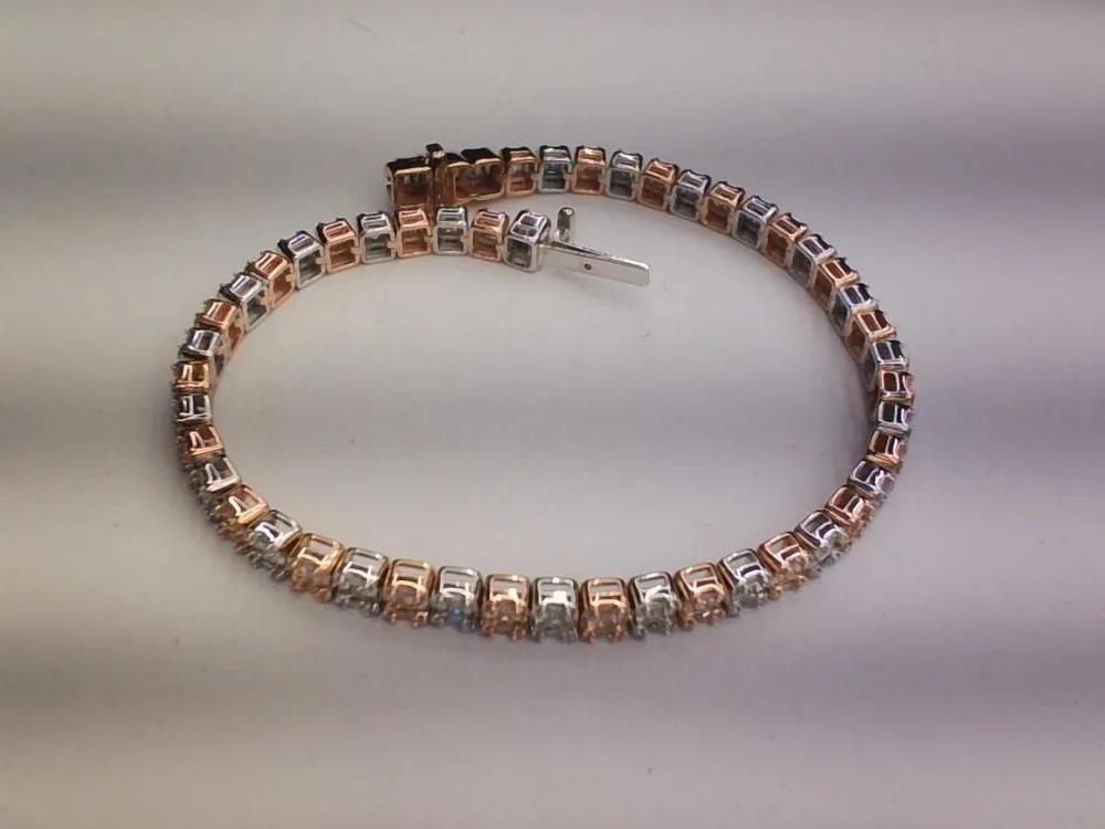 Radiant Brilliance: 10K 3.98-4.60CT D-Bracelet