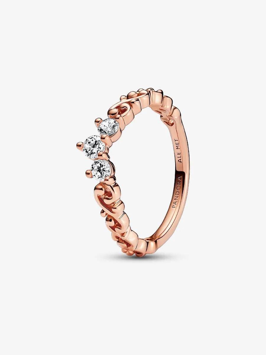 Regal Swirl Tiara Ring