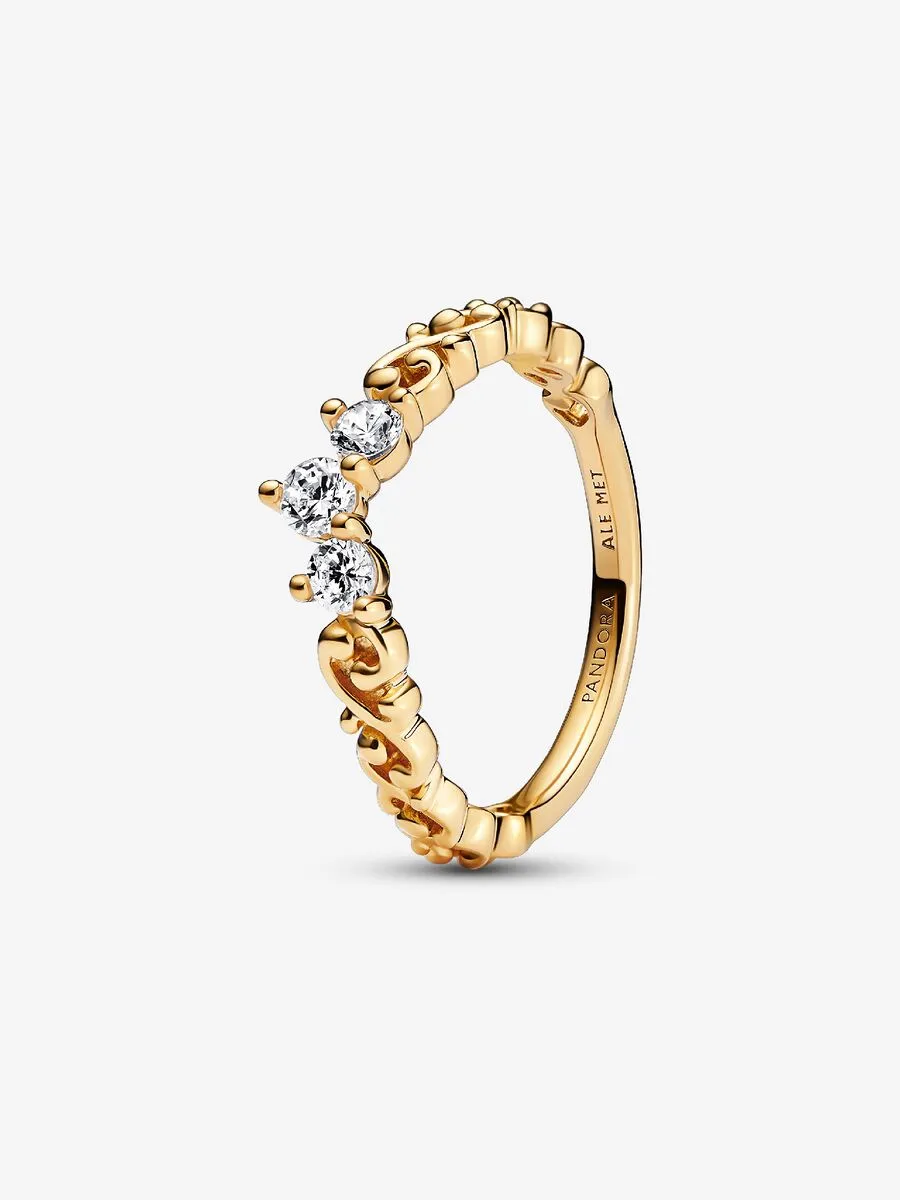 Regal Swirl Tiara Ring