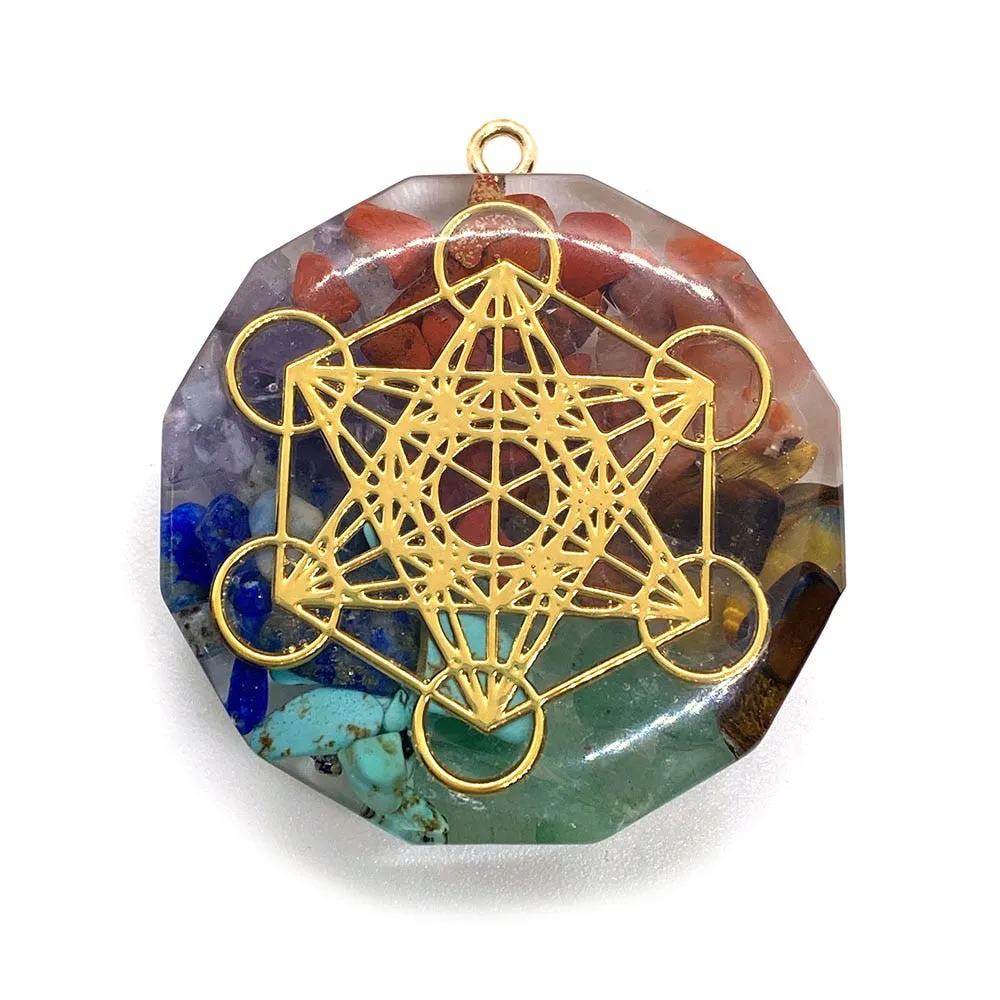 Retro Orgonite Stone Pendants
