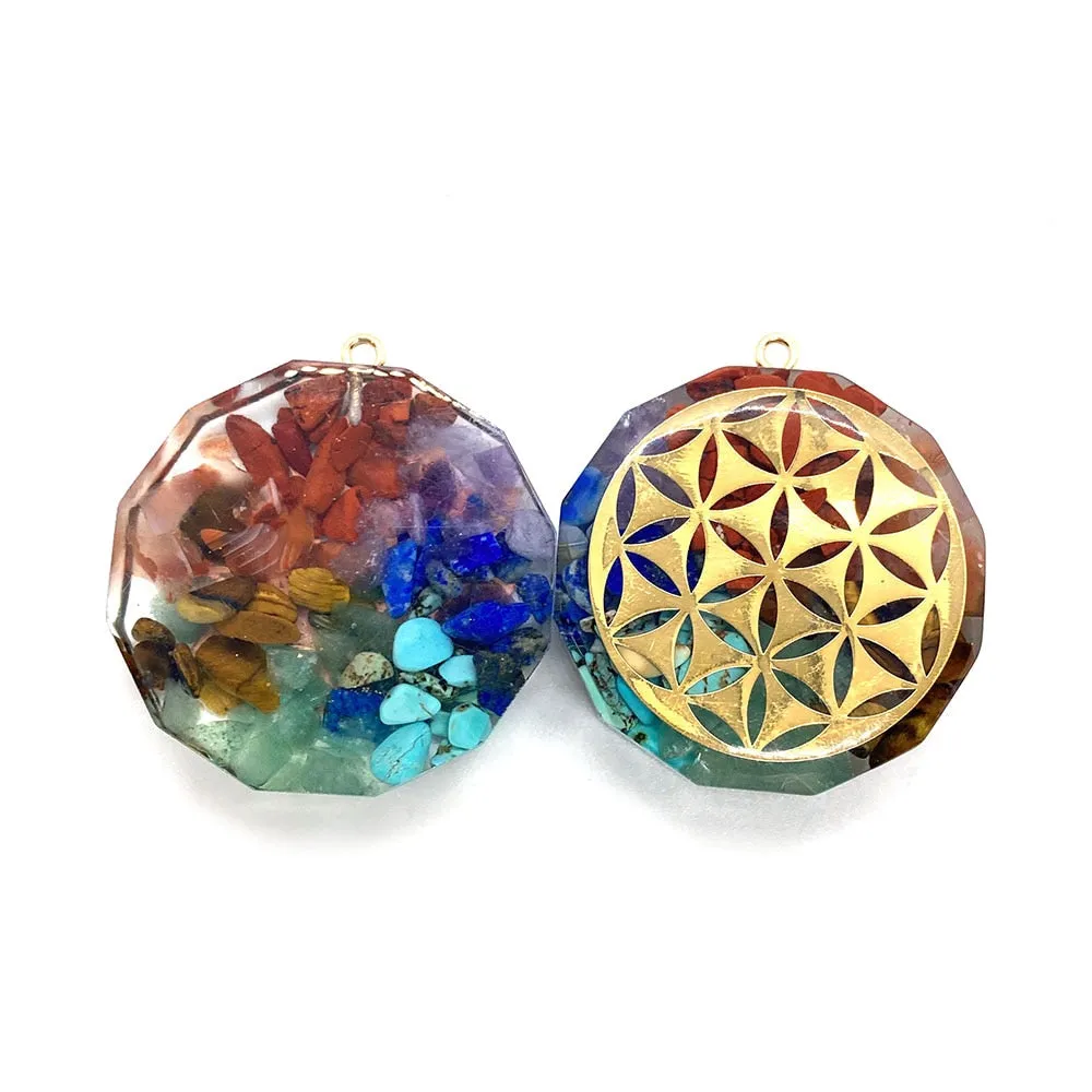 Retro Orgonite Stone Pendants
