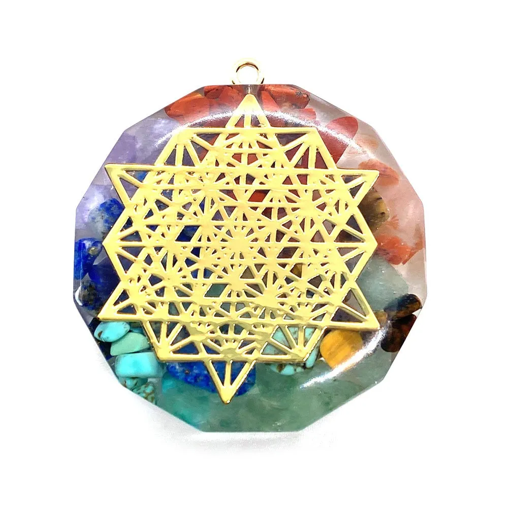 Retro Orgonite Stone Pendants