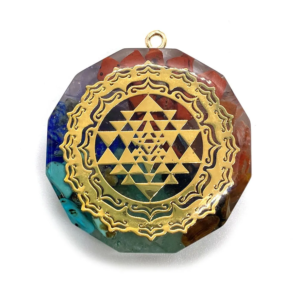Retro Orgonite Stone Pendants
