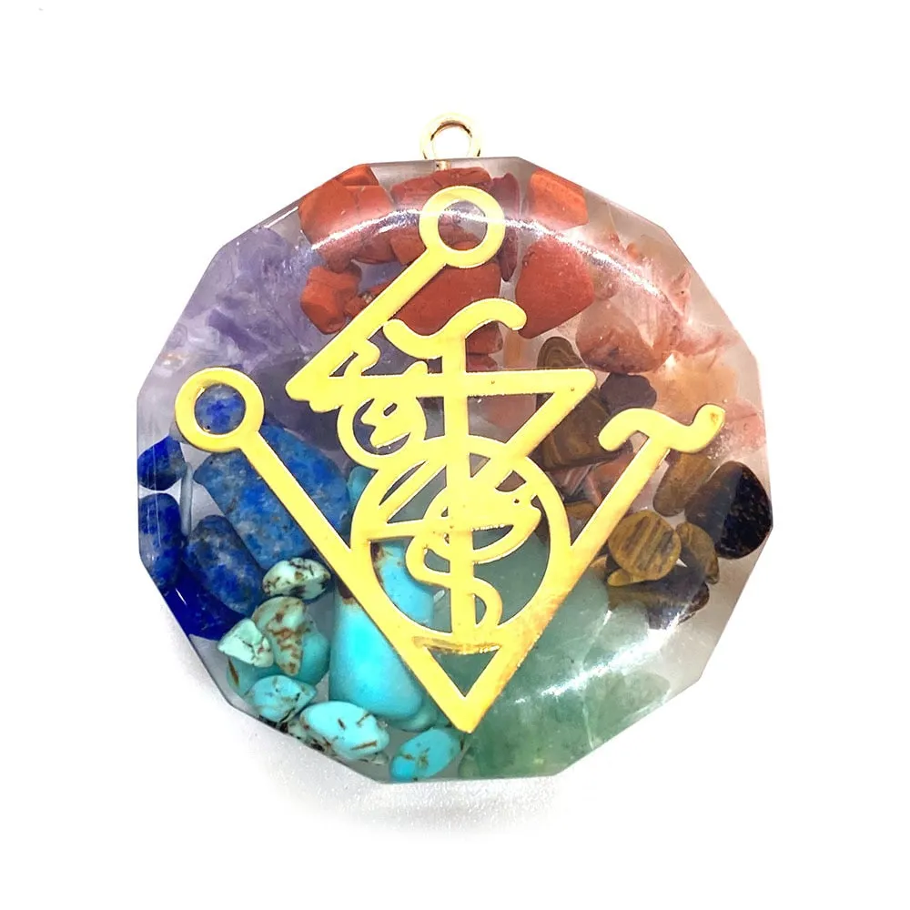 Retro Orgonite Stone Pendants