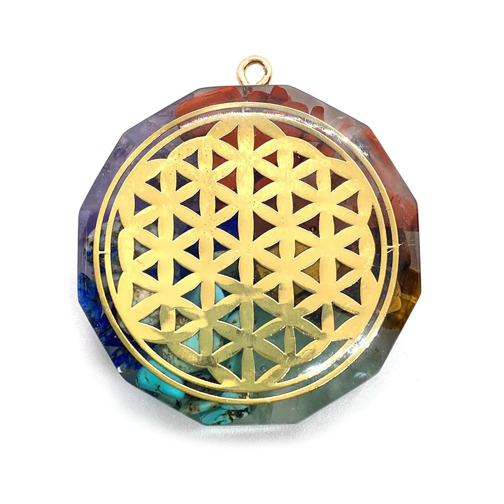 Retro Orgonite Stone Pendants