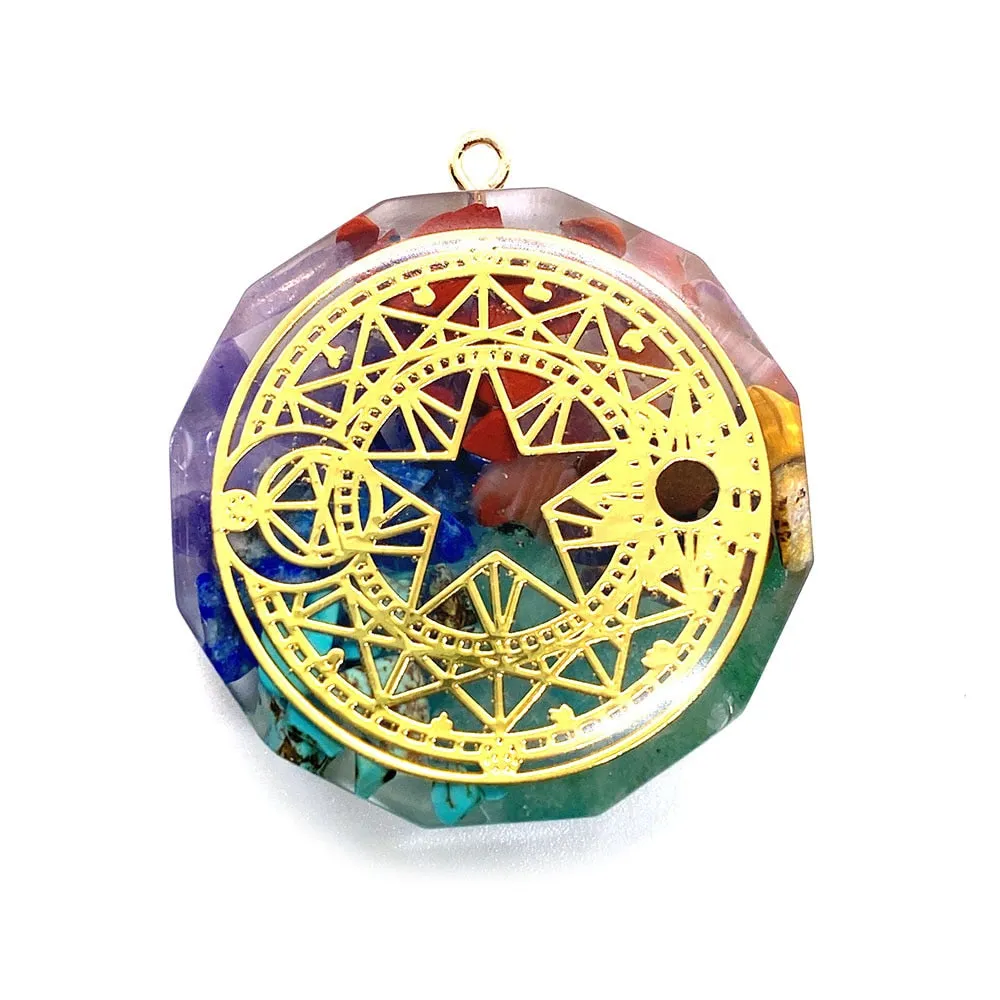 Retro Orgonite Stone Pendants