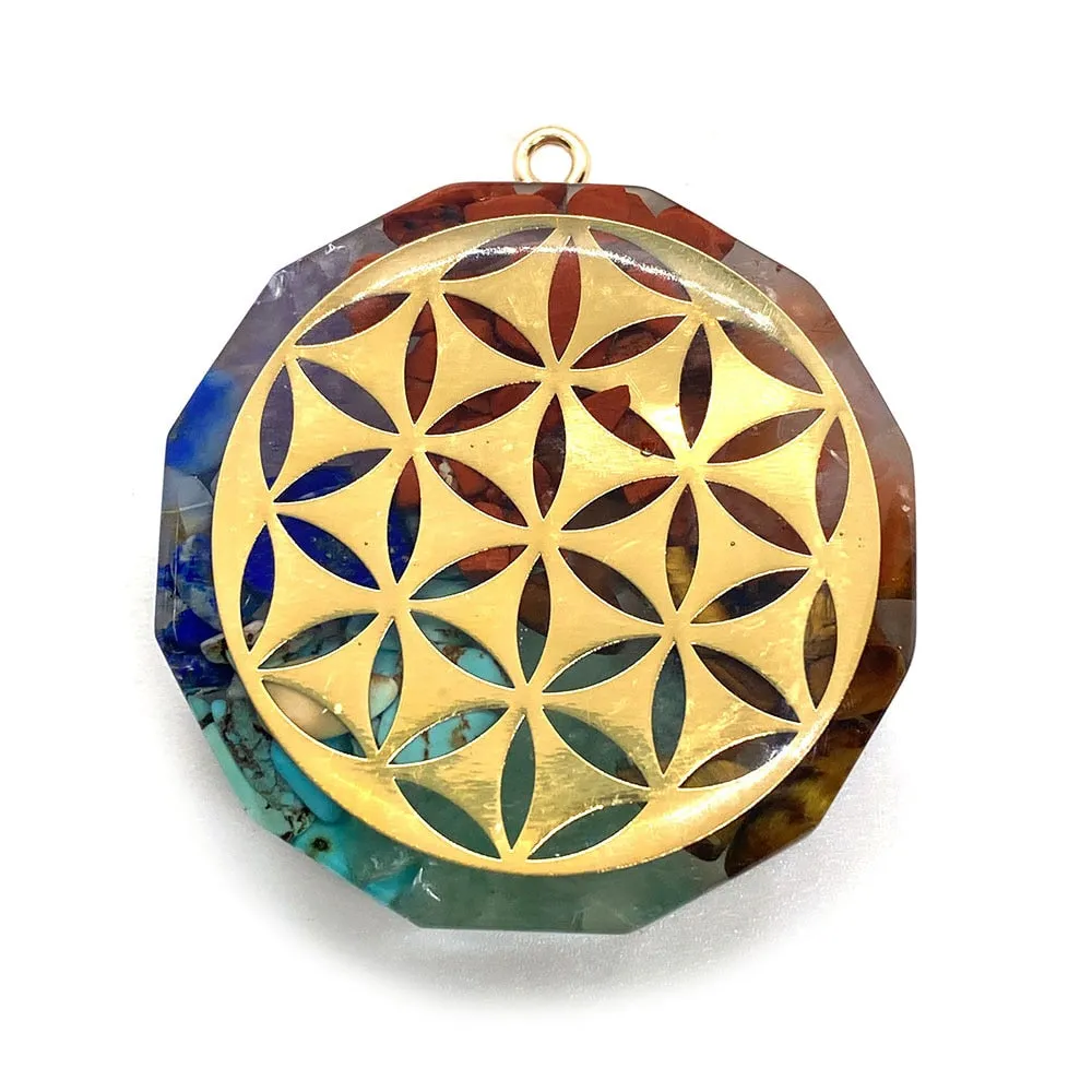 Retro Orgonite Stone Pendants