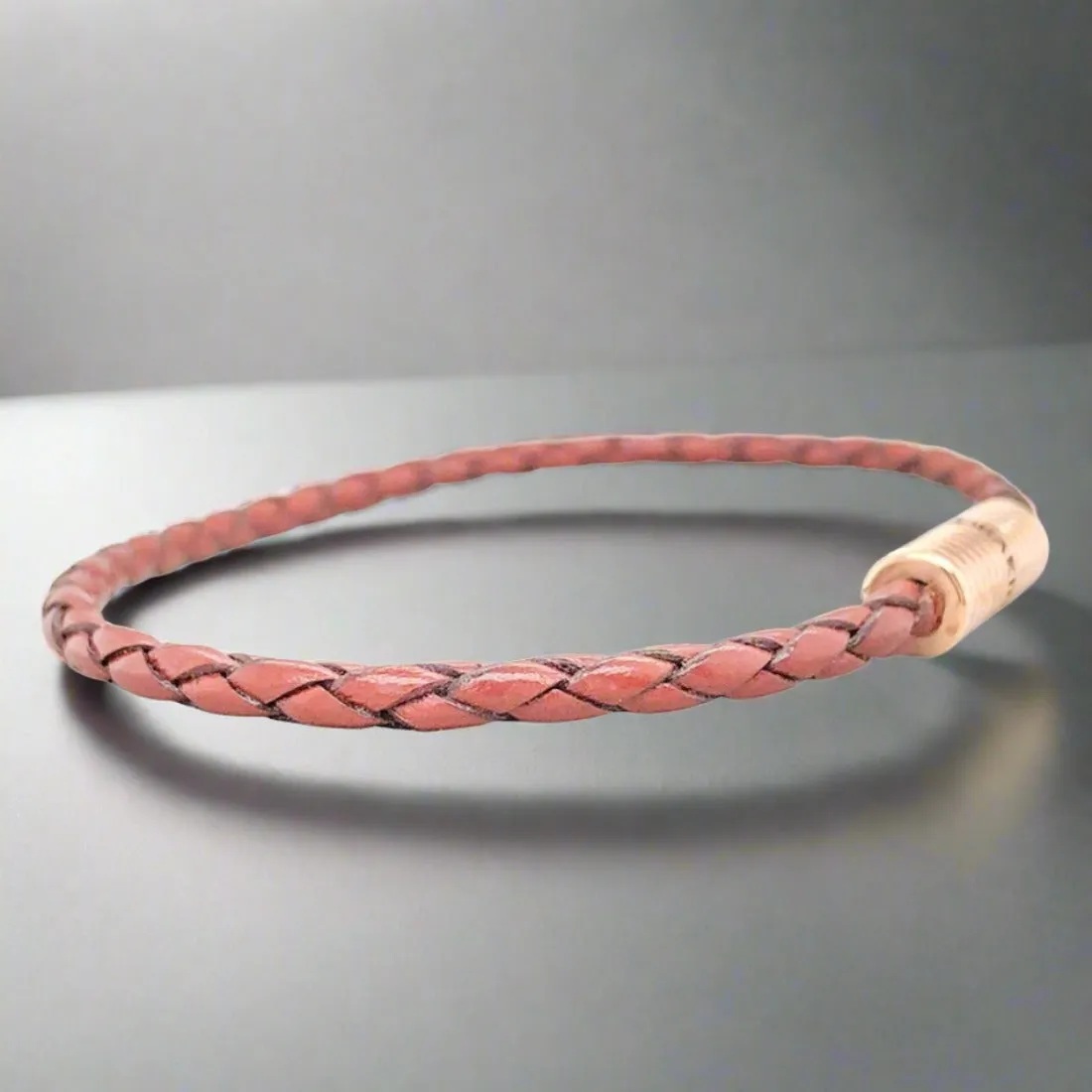 RGP Deakin & Francis Brown Braided Leather Bracelet