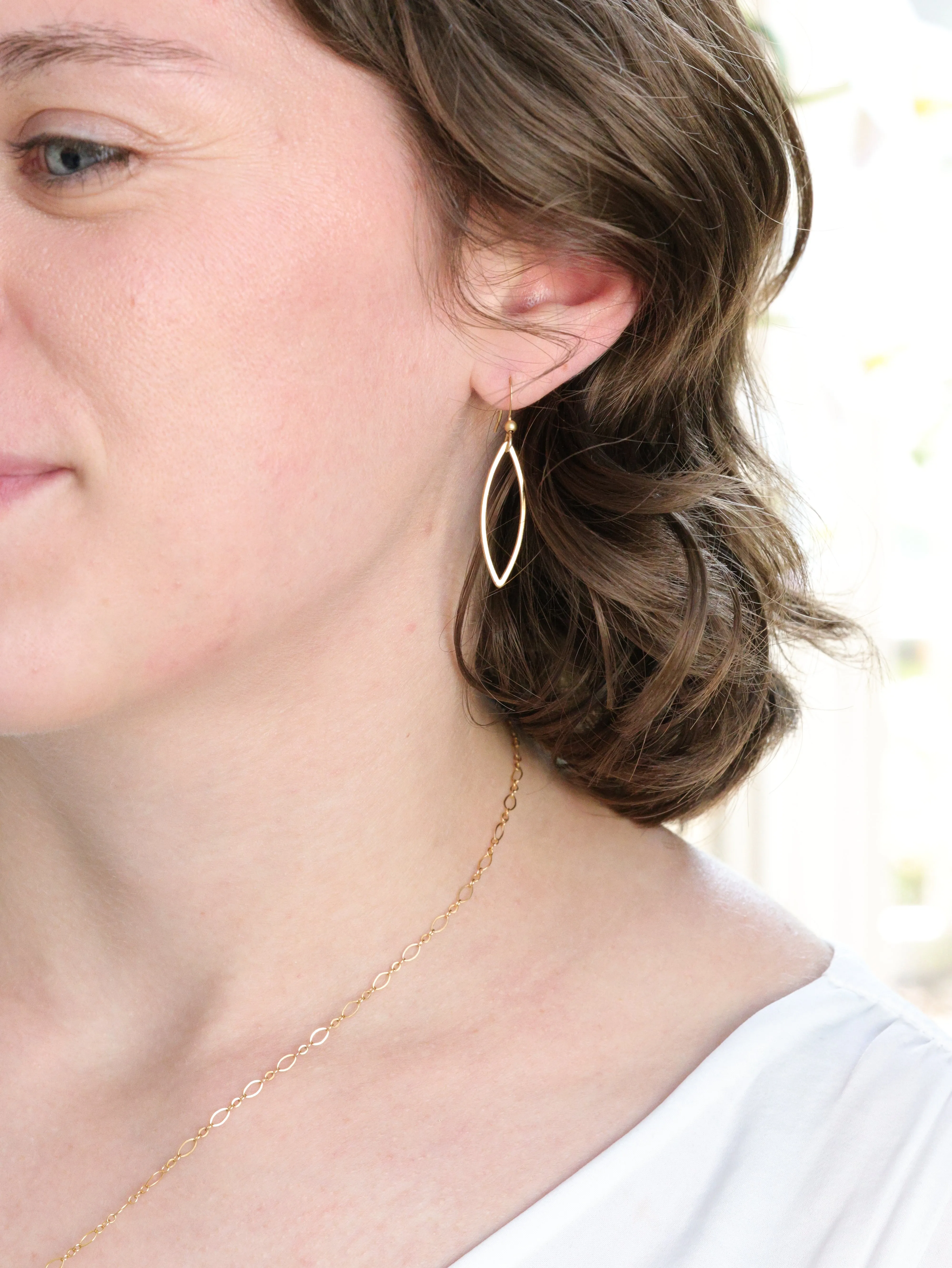 Sady Earrings -Matte Gold