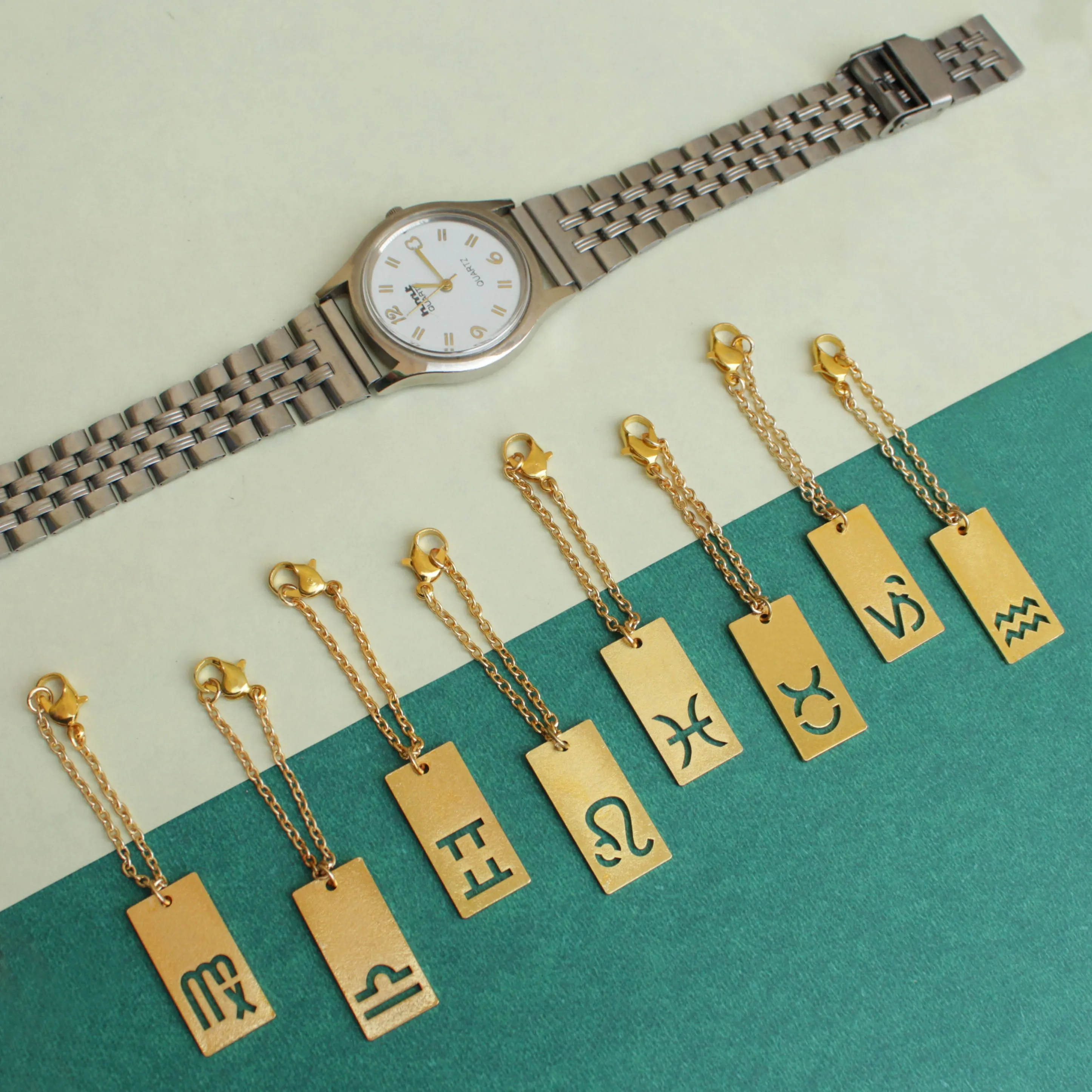 Set of 4 Laser Cut Watch Charms