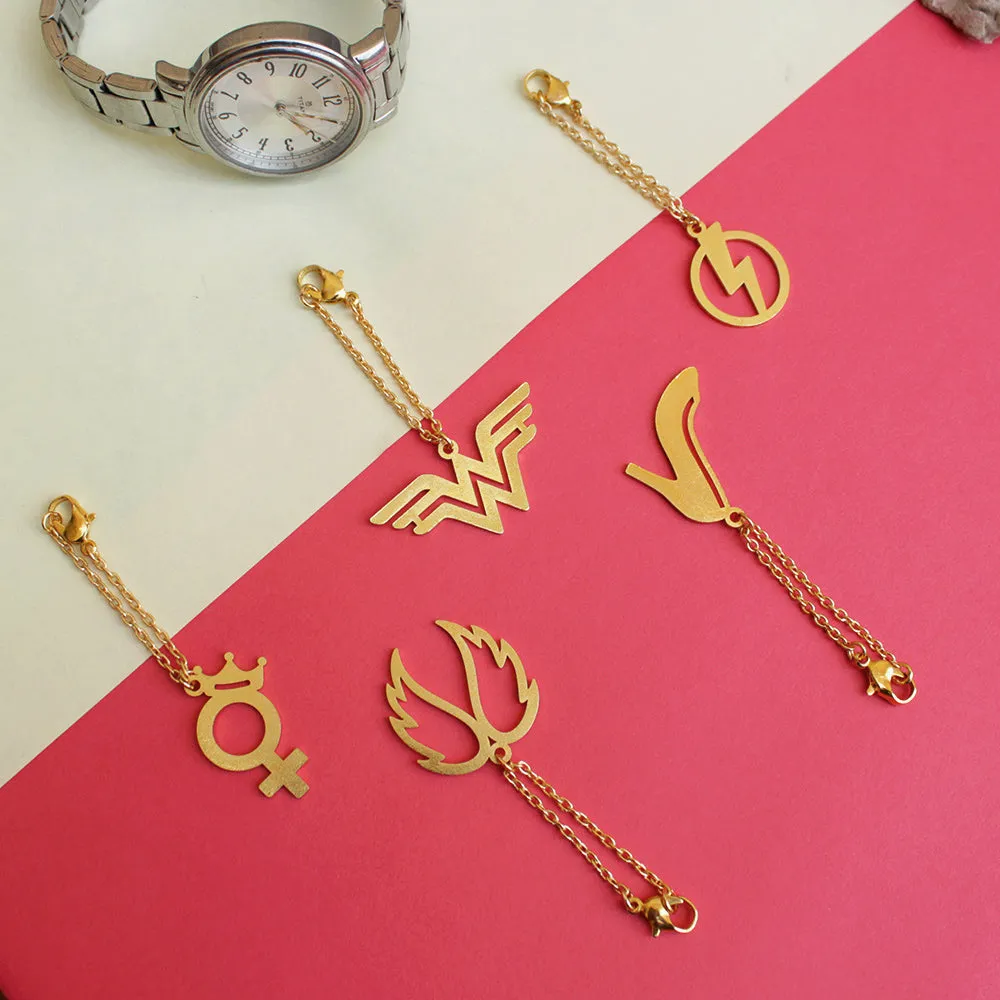 Set Of 5 Laser Cut Watch Charms