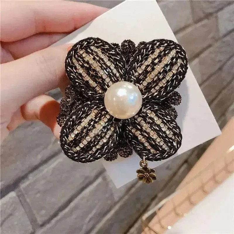 Shop Crystal Pearl Lace Badge Brooch - Elegant Accessory for Any Occasion