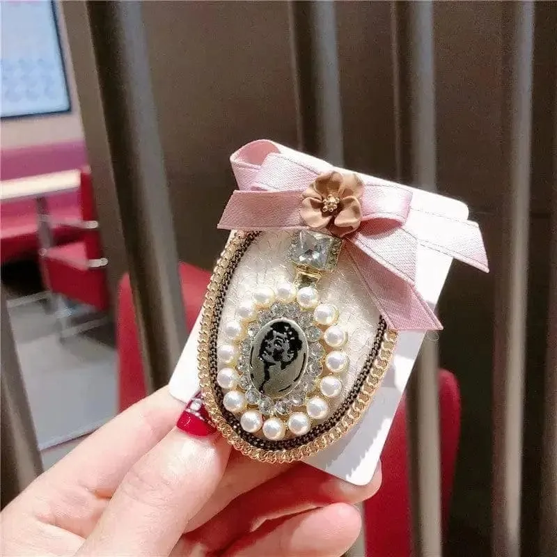 Shop Crystal Pearl Lace Badge Brooch - Elegant Accessory for Any Occasion