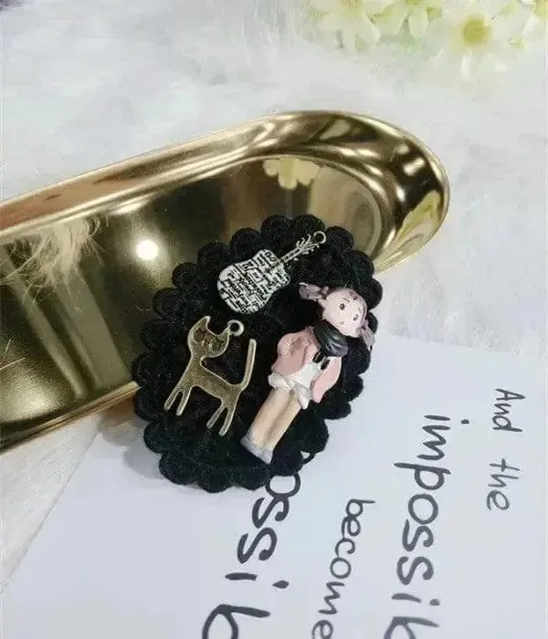 Shop Crystal Pearl Lace Badge Brooch - Elegant Accessory for Any Occasion