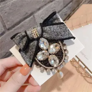 Shop Crystal Pearl Lace Badge Brooch - Elegant Accessory for Any Occasion