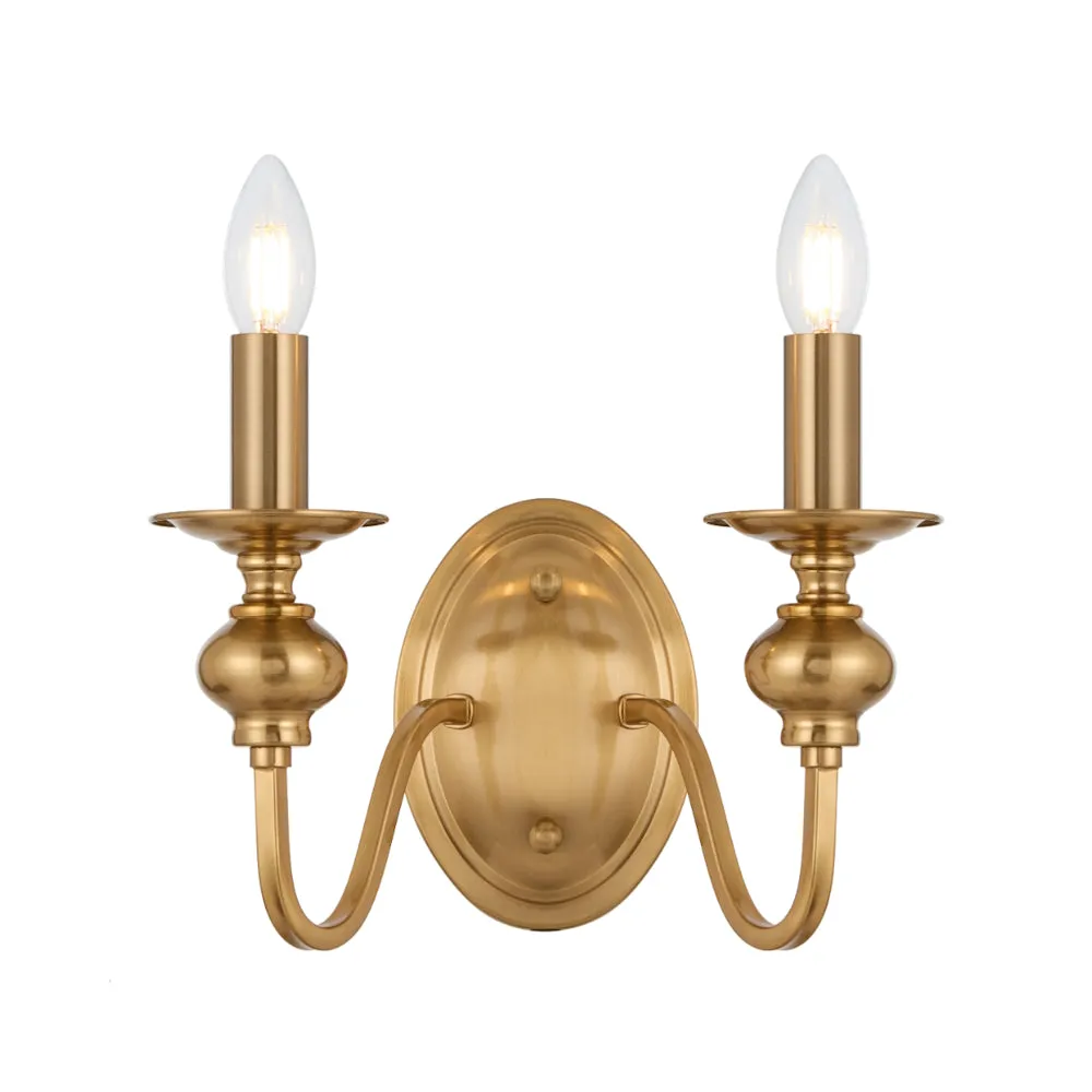 SIEDEL 2 LIGHT WALL BRACKET