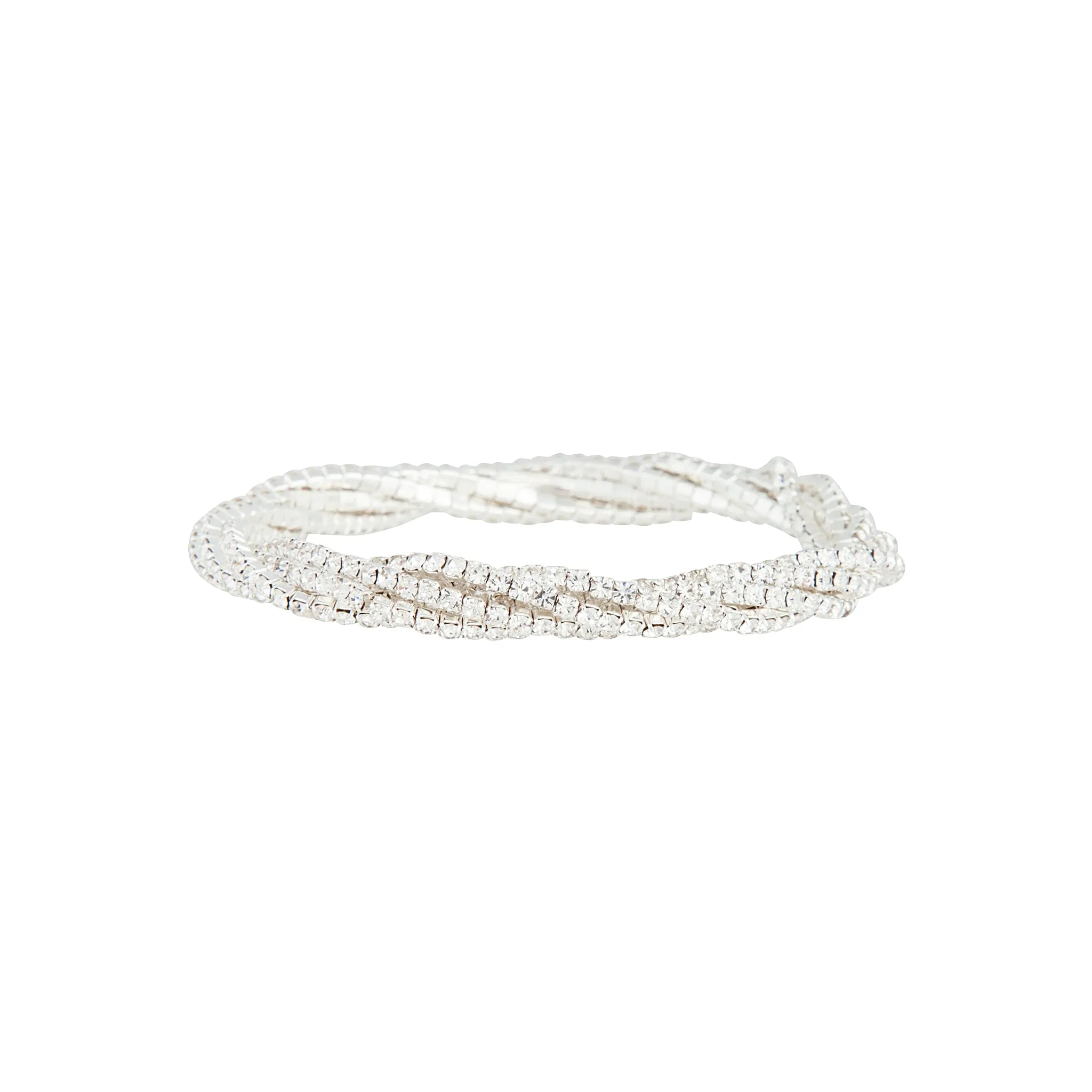 Silver Cup Chain Twist Bracelet