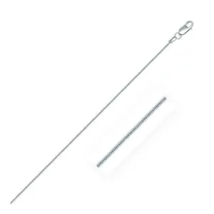 Sterling Silver 1.2mm Snake Style Chain, size 24''