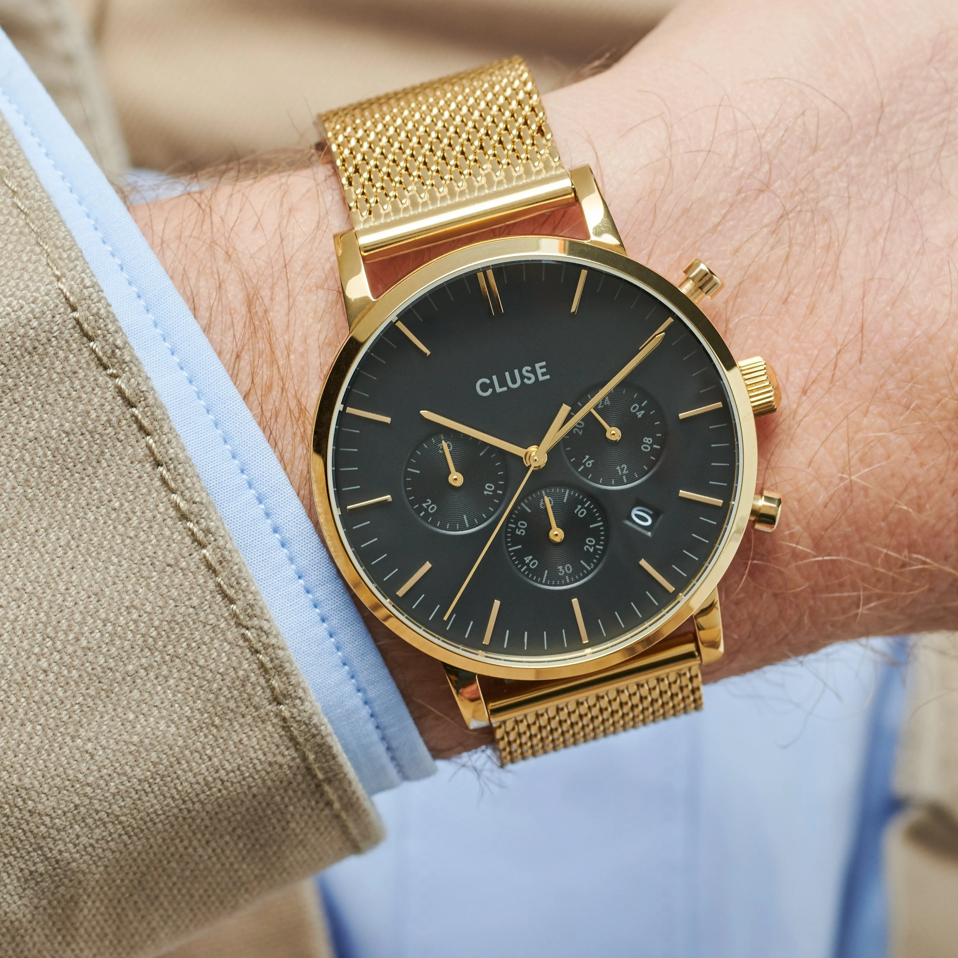 Strap 20 mm Mesh Gold Colour