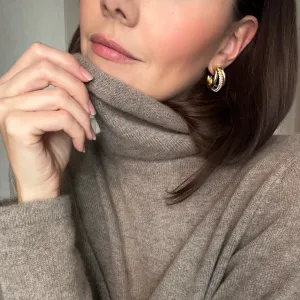 Talis Chains Claw Gold Earrings - Pearl
