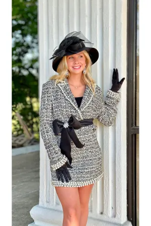 The Hepburn Tweed Pearl Jacket Set