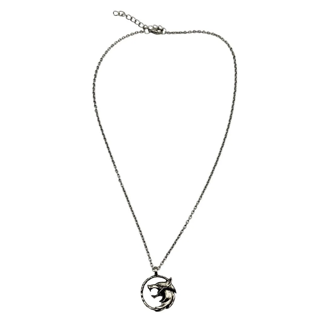 The Witcher White Wolf Pendant - Gothic Necklace by The Nevermore