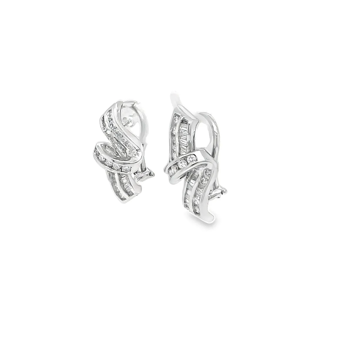 Twist Diamond Earrings 1.08 cts