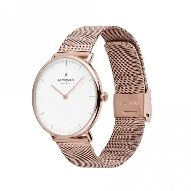 Unisex Native Mesh Rose Gold 36mm Watch NR36RGMEROXX