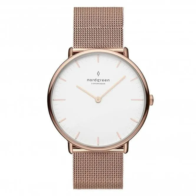 Unisex Native Mesh Rose Gold 36mm Watch NR36RGMEROXX