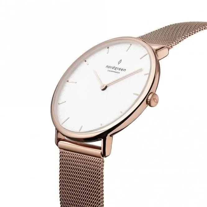 Unisex Native Mesh Rose Gold 36mm Watch NR36RGMEROXX