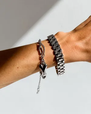WATCH LINK CHAIN BRACELET SILVER