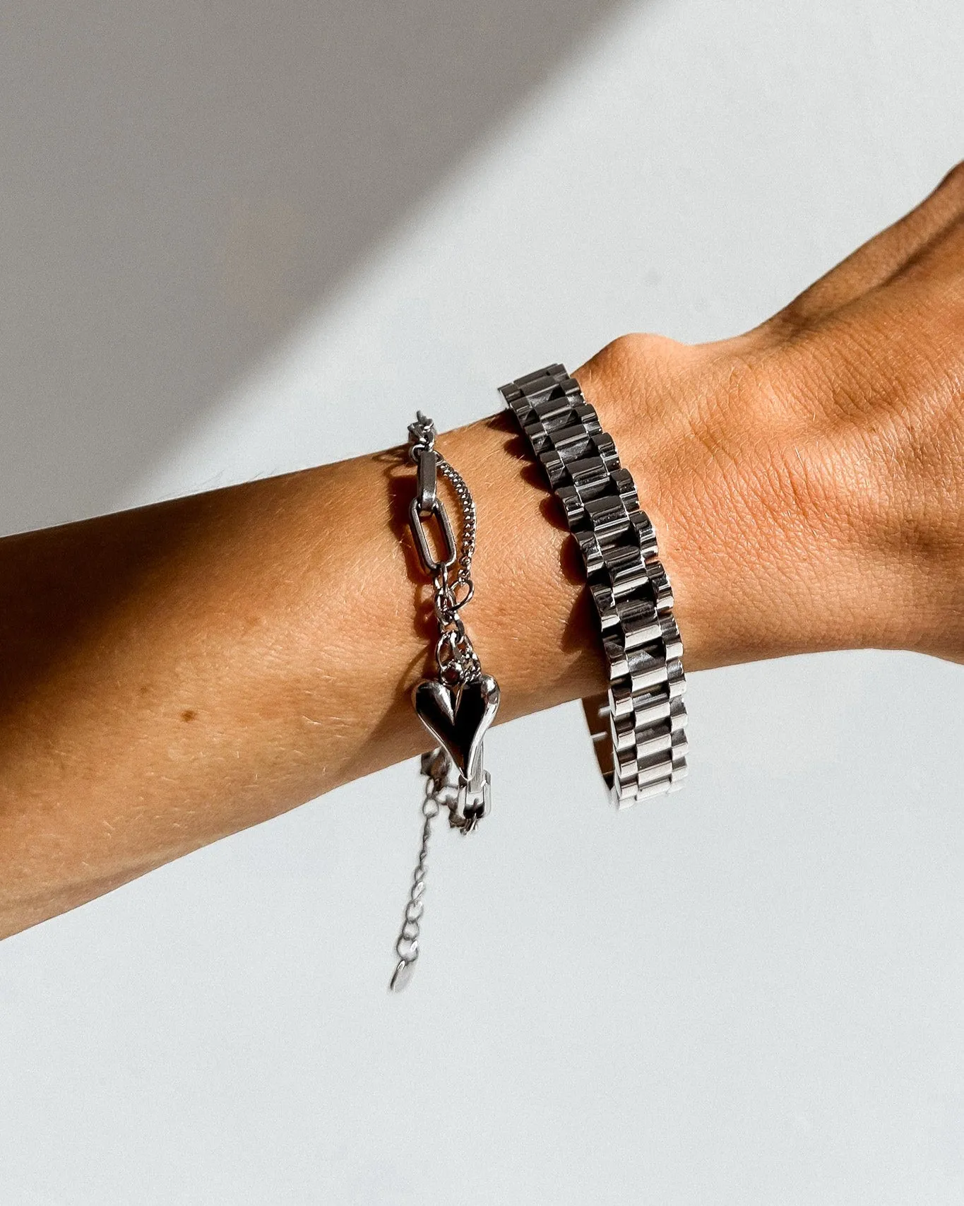 WATCH LINK CHAIN BRACELET SILVER