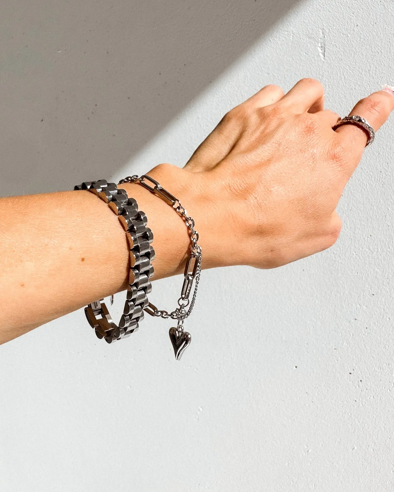 WATCH LINK CHAIN BRACELET SILVER