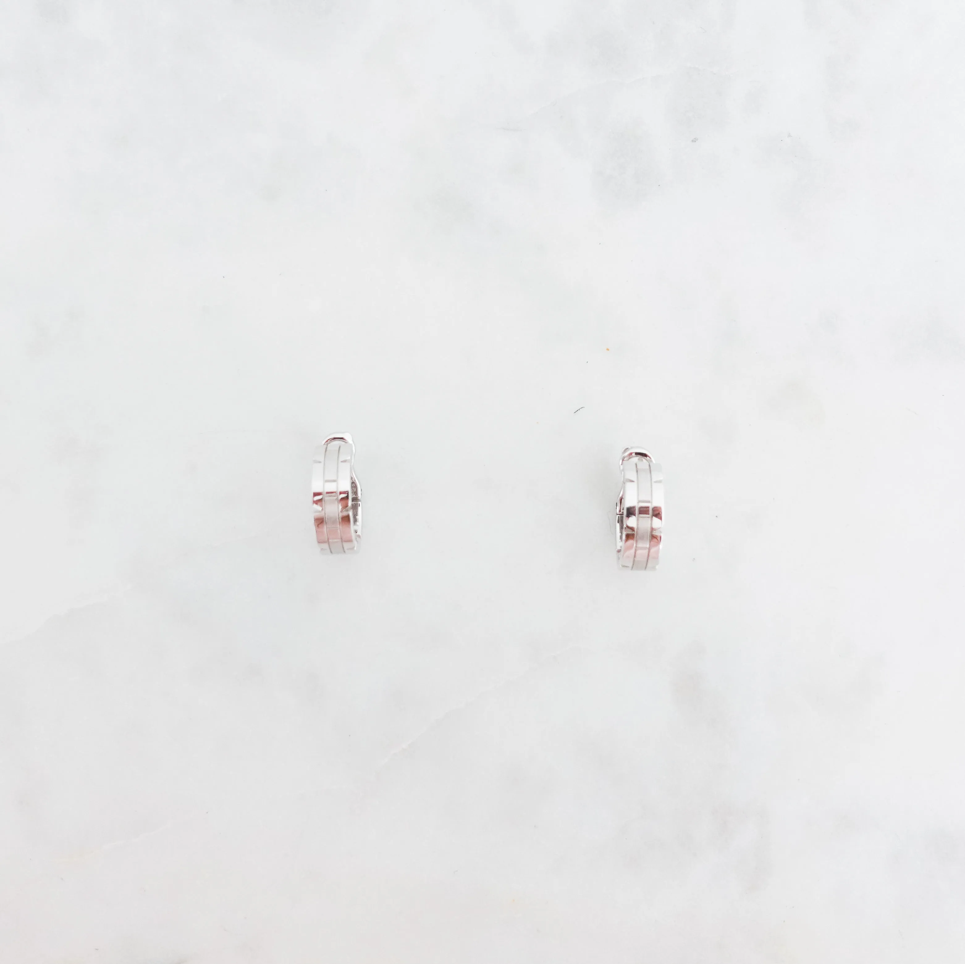 White gold Tank Francaise Earrings RRP £4.6K