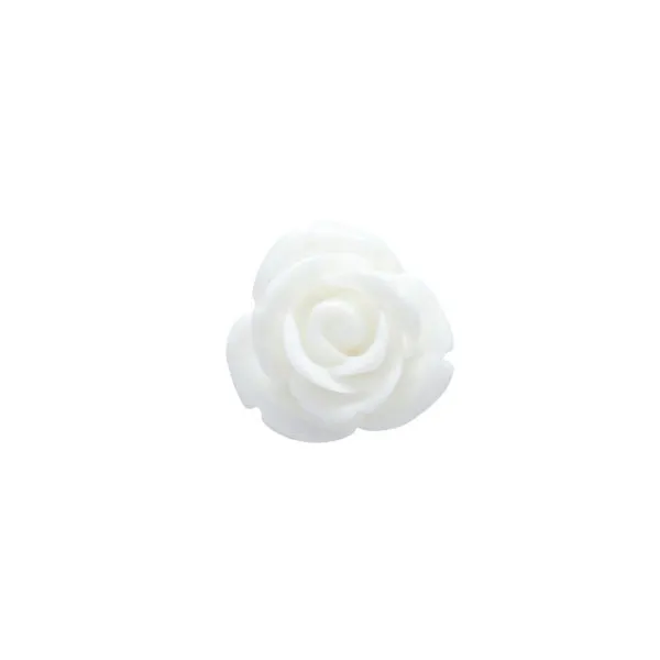 White Rose Flower Lapel Pin