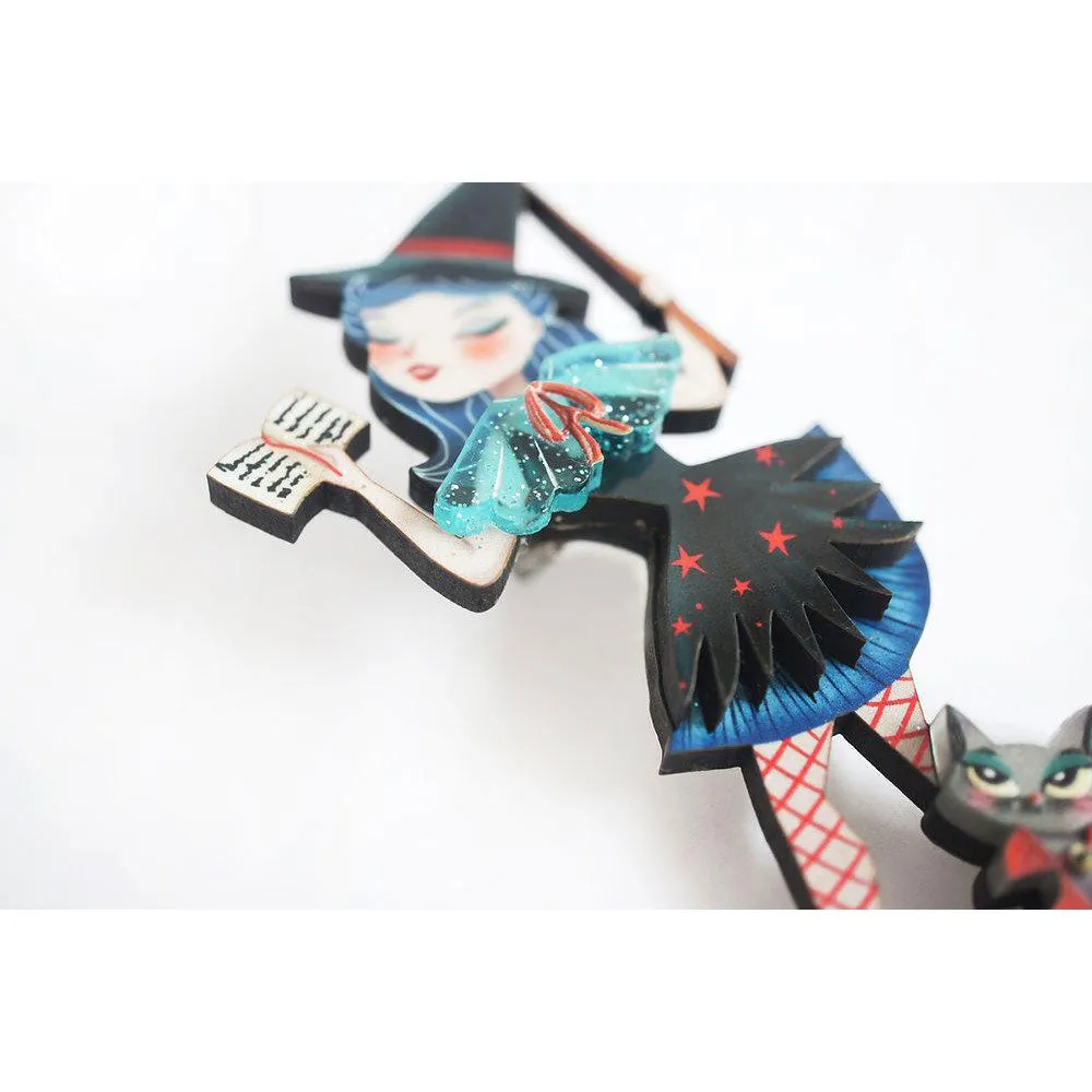 Witch Spell Brooch by Laliblue