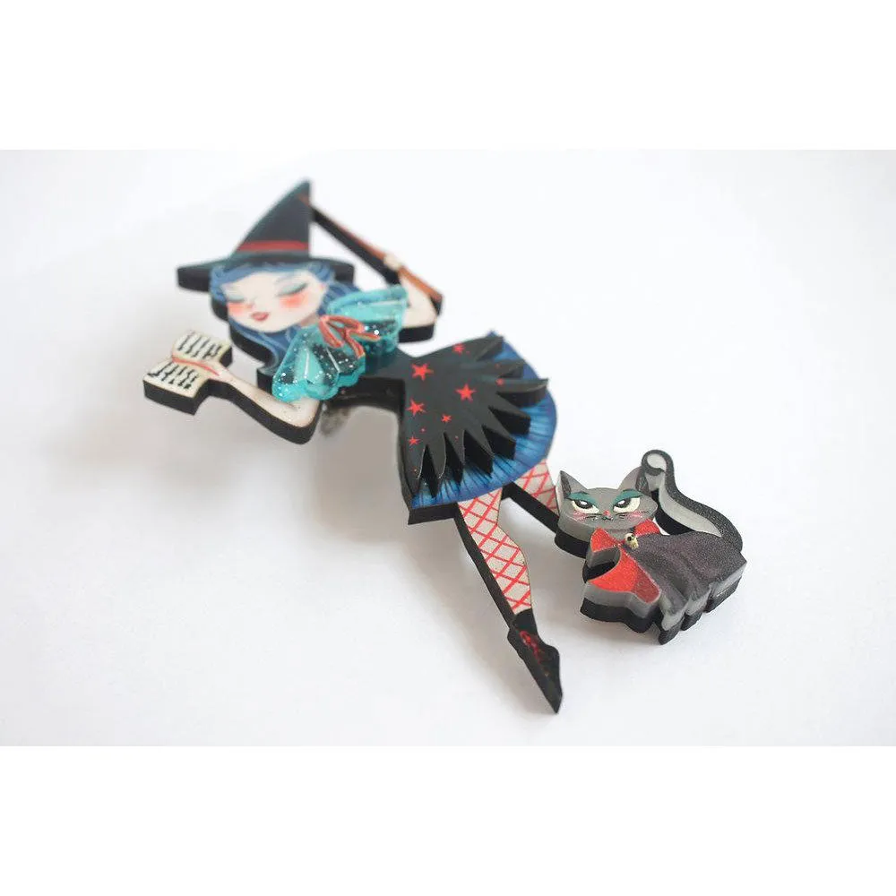 Witch Spell Brooch by Laliblue